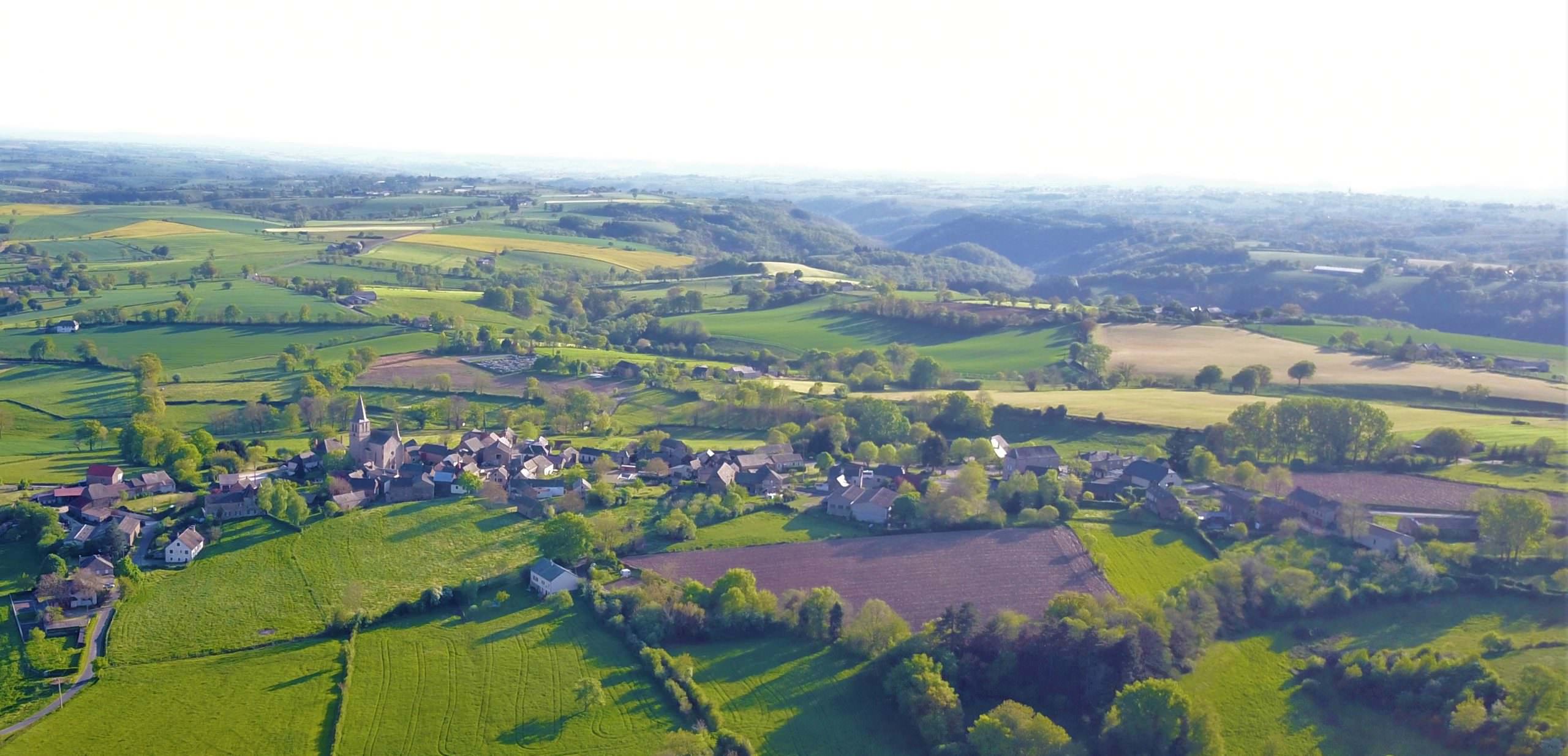 Pradinas vue aérienne